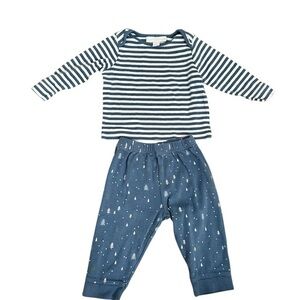 Striped Blue Kids Pajama Set